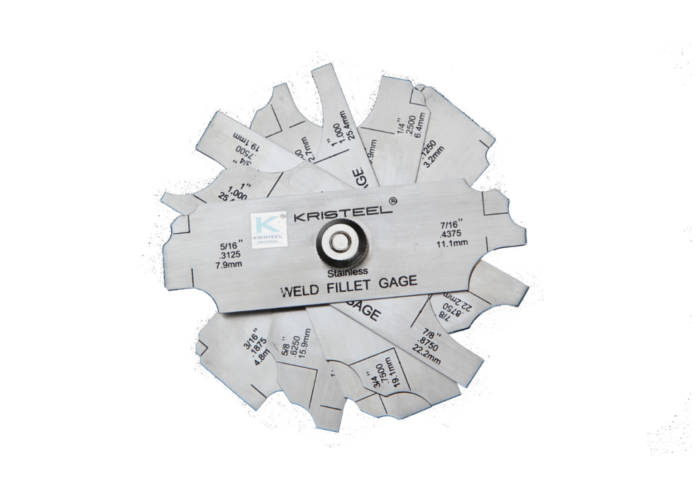 KRISTEEL WELDING GAUGE LEAF FILLET 7 LEAVES (LTWFG)