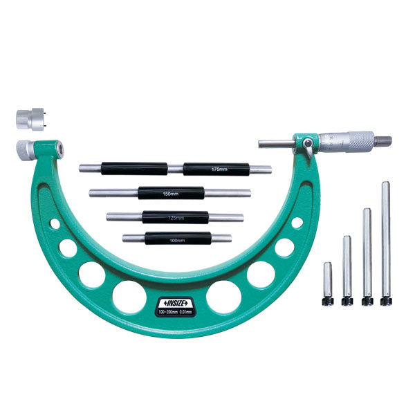 INSIZE OUTSIDE MICROMETER WITH INTERCHANGEABLE ANVILS (Code - 3206)