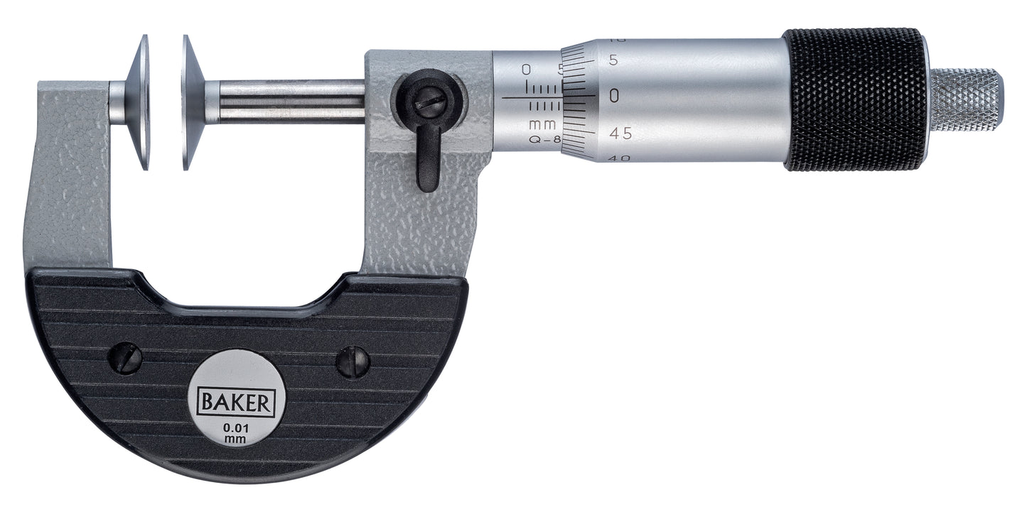 BAKER MECHANICAL NON-ROTATING DISC MICROMETER