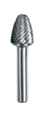 TOTEM TUNGSTEM CARBIDE ROTARY TREE SHAPE WITH RADIUS END (Standard Cut)