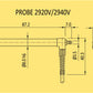 BAKER TYPE 2940V ELECTRONIC VACCUM RETRACT AXIAL PROBE