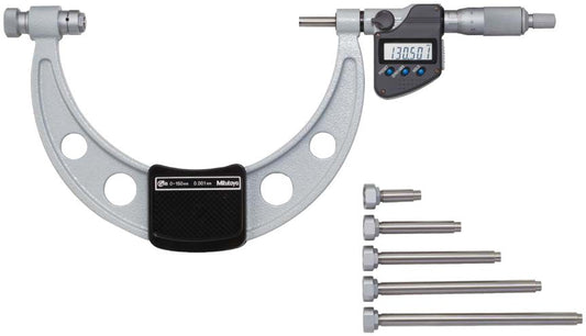 MITUTOYO SERIES 340 OUTSIDE MICROMETER WITH INTERCHANGEABLE ANVILS
