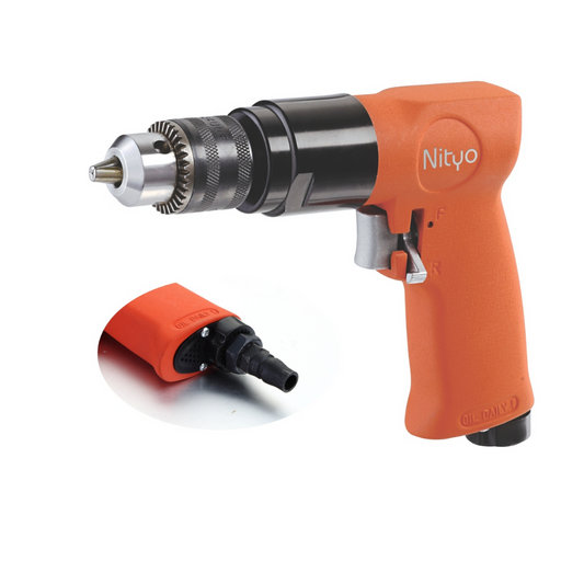 NITYO NII - 3320H | 3/8" PNEUMATIC PISTOL DRILL RPM 1800