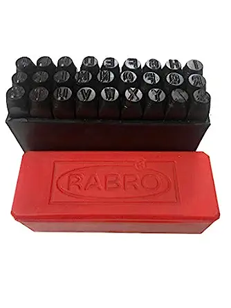 RABRO METAL MARKING LETTER PUNCH SET, 26 Pcs (A to Z)