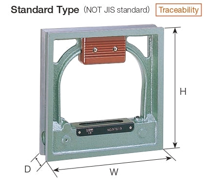 RSK PRECISION SQUARE FRAME LEVEL BOTTLE (0.02 mm L.C.)