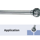 TOTEM TUNGSTEN CARBIDE ROTARY BALL SHAPE (Standard Cut)