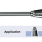 TOTEM TUNGSTEN CARBIDE ROTARY INVERTED CONE (Standard Cut)