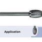 TOTEM TUNGSTEN CARBIDE ROTARY OVAL SHAPE (Standard Cut)