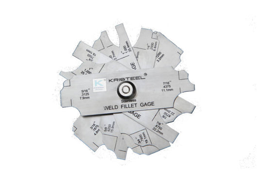 KRISTEEL WELDING GAUGE LEAF FILLET 7 LEAVES (LTWFG)