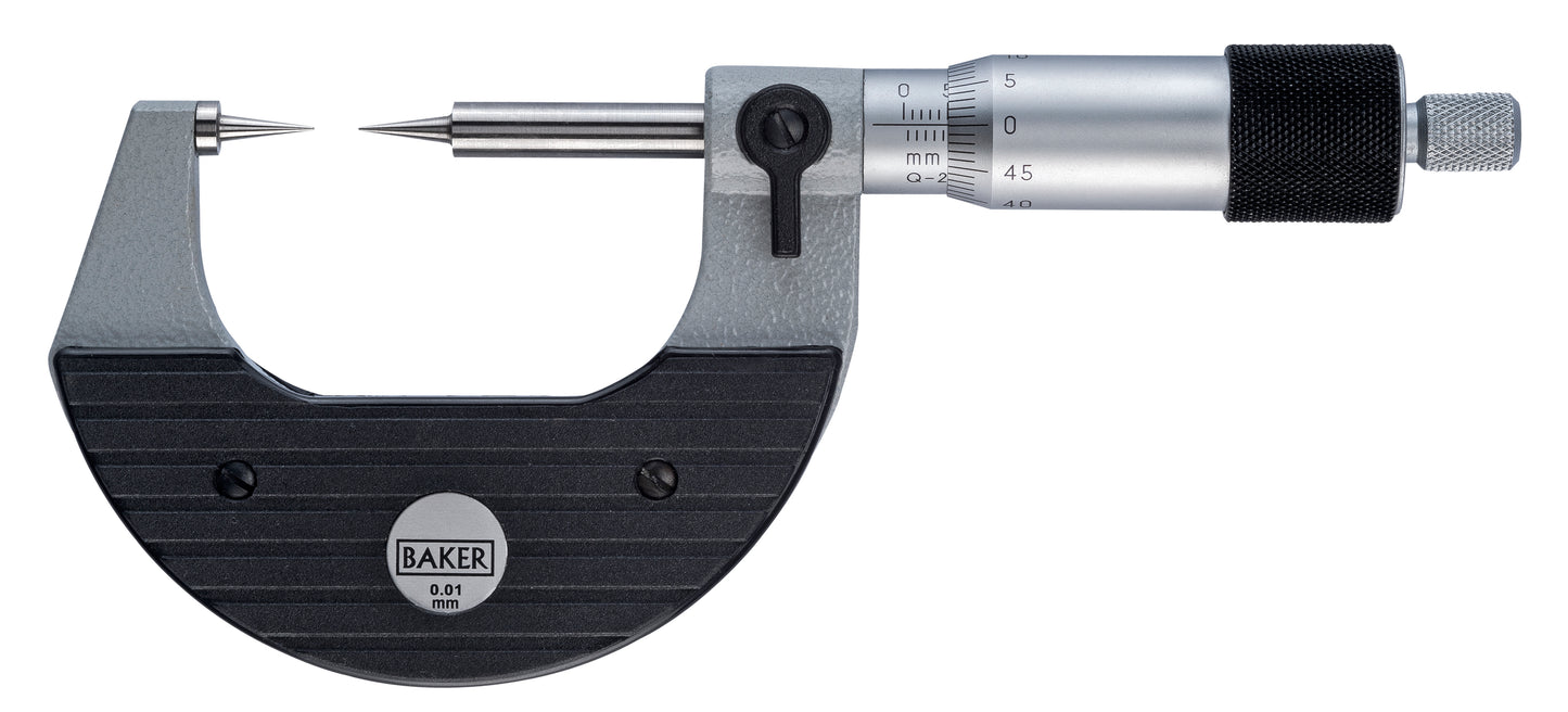 BAKER MECHANICAL POINT MICROMETER 30°