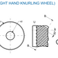RAPID BR (Knurl Size 20x08x06 | 20x10x06 | 20x12x06 MM) RIGHT HAND KNURLING WHEELS