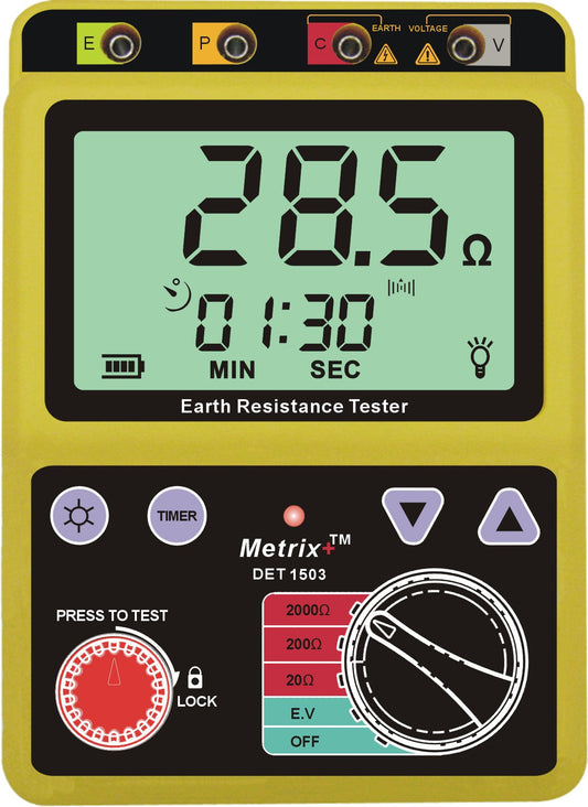 METRIX+ DET 1503 - 2000? EARTH RESISTANCE TESTER