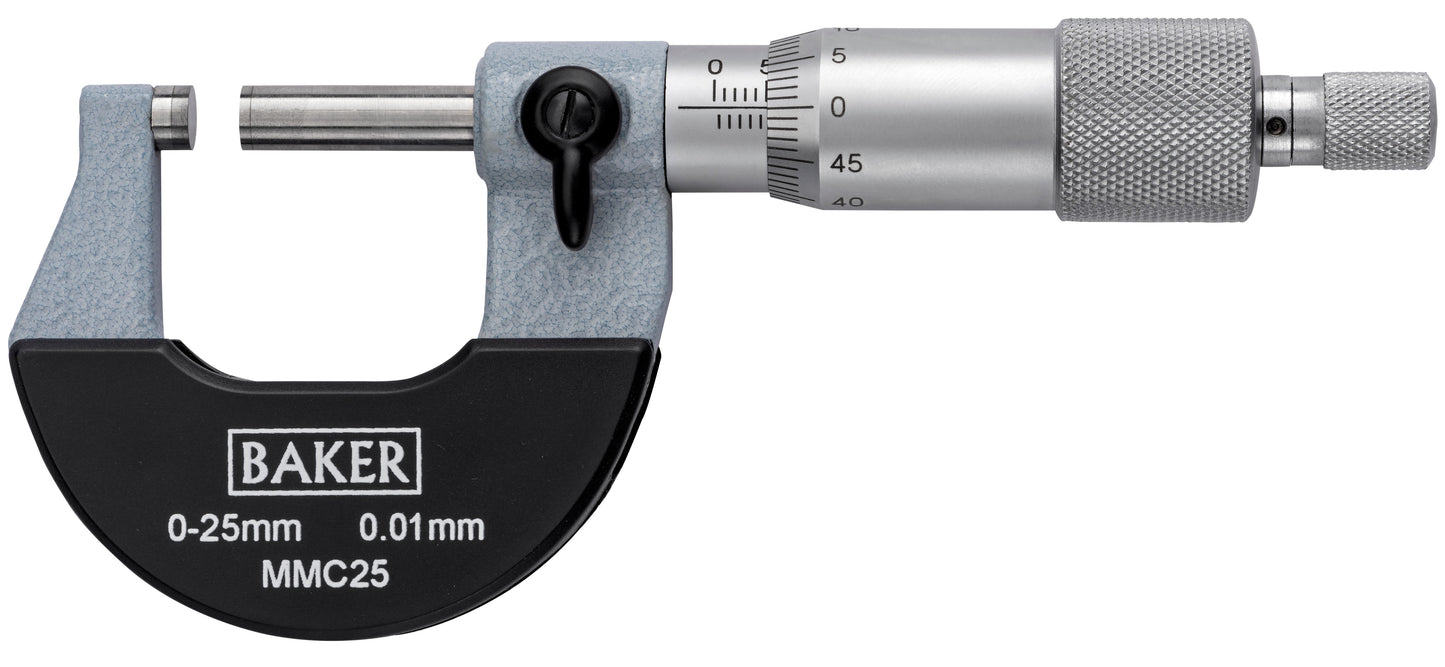 BAKER MMA25 / 0-25 MM MICROMETER (0.01MM L.C.)