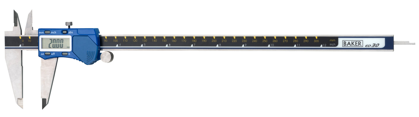 BAKER ED SERIES DIGITAL VERNIER (0.01 MM L.C. / 0.0005" L.C.), Economy Model