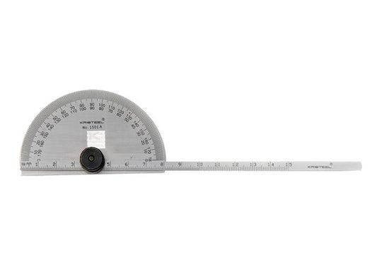 KRISTEEL 1501 A DEGREE PROTRACTOR CUM  DEPTH GAUGE (D HEAD)