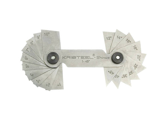 KRISTEEL AG ANGLE GAUGE (1°- 45°, 20 Leaves)