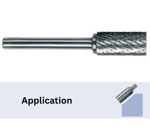 TOTEM TUNGSTEN CARBIDE ROTARY CYLINDRICAL SHAPE WITHOUT END CUT (Standard Cut)