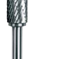 TOTEM TUNGSTEN CARBIDE ROTARY CYLINDRICAL SHAPE WITH END CUT (Standard Cut)