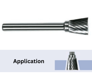 TOTEM TUNGSTEN CARBIDE ROTARY INVERTED CONE (Standard Cut)