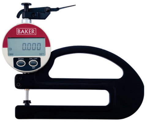 BAKER K142/0 / DIAL THICKNESS GAUGE (0.1 MM L.C., 10.0 MM RANGE) 100 MM THROAT DEPTH