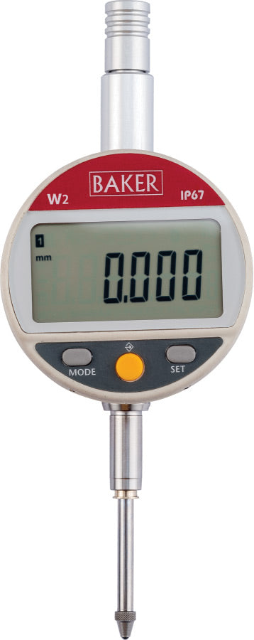 BAKER W2 / 25 MM / 1" DIGITAL DIAL IP67 (0.001 MM / 0.00005" L.C.)